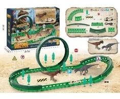 Dinozaurų trasa su 360 laipsnių kilpa