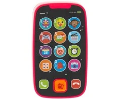 Interaktyvus žaislinis telefonas vaikams HOLA (raudonas)