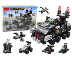 Lean Toys Konstravimo Blokeliai Šarvuotas Transportas 6in1 Rinkinys, 138 vnt.