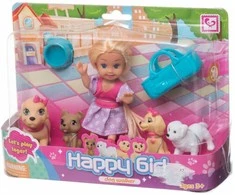 Lėlyte su šuniukais Happy Girl 11,4 cm