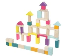 Medinės kaladėlės EKO miestas CUBIKA 50 vnt. (15191)