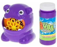 Muilo burbulus pučiantis begemotas