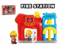 Gaisrinės stotis su figūrėlėmis
