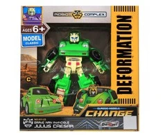 Robotas transformeris - Žalias automobilis, žalias arba rožinis