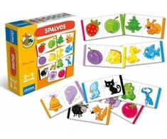 Stalo žaidimas DOMINO SPALVOS