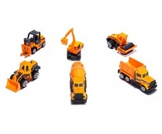 Ikonka Statybinės technikos automobilių komplektas 6 vnt