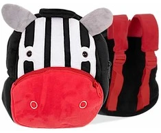 Vaikiška minkšta kuprinė zebras