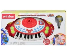 Vaikiškas sintezatorius su mikrofonu winfun