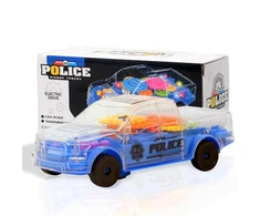 Žaislinis peršviečiamas policijos automobilis