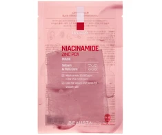 Beausta BEAUSTA Derma 2X Niacinamide Zinc PCA Mask 1 pc korėjietiška skaistinamoji veido kaukė Unisex