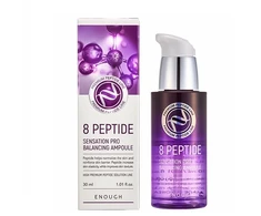 ENOUGH 8 Peptide Sensation Pro Balancing Ampoule - stangrinanti veido ampulė su 8 peptidų kompleksu, 30 ml