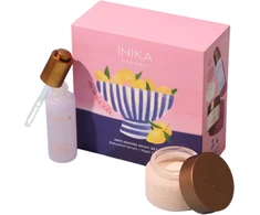 Inika Organic INIKA ANTI-AGEING NIGHT DUO Dovanų rinkinys (serumas 30 ml + naktinis veido kremas 50 ml)