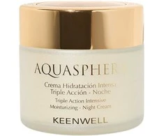 KEENWELL AQUASPHERA Trejopo poveikio intensyviai drėkinantis naktinis kremas, 80 ml