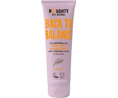 Noughty Back To Balance balansuojantis šampūnas riebiai galvos odai su arbatmedžiu ir vitaminu B5, 250ml