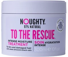 Noughty To The Rescue intensyviai drėkinanti kaukė sausiems, pažeistiems plaukams su saldžiųjų migdolų aliejumi ir juodųjų avižų ekstraktais, 300 ml