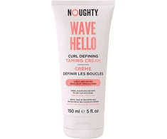 Noughty Wave Hello garbanas pabrėžiantis kremas garbanotiems ir banguotiems plaukams su ryžių vandeniu ir juodųjų avižų ekstraktu, 150 ml