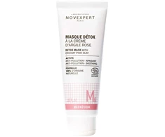 Novexpert valomoji veido kaukė Detox su rožiniu moliu ir magniu, 75 ml