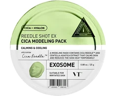 VT COSMETICS Reedle Shot EX Cica Modeling Pack - modeliuojanti veido kaukė su Centella Asiatica kompleksu, 25 g