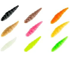 Akara Trout Time Dolly 4.5cm Shrimp Scent Soft Bait 10pcs Trout Panfish Lure