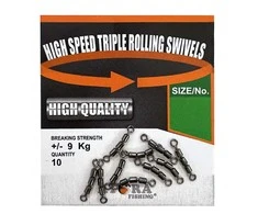 Atora Fishing Trigubi suktukai žvejybai Atora High Speed Rolling Swivels