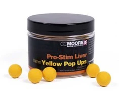 Boiliai CC Moore Geltona Pop Ups 14mm - Pro-Stim Liver