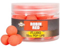 Boiliai Dynamite Baits Fluro Pop Ups 15mm - Robin Raudona