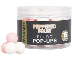 Boiliai Dynamite Baits Peppered Fruit Fluro Pop Ups 15mm