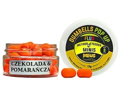Boiliai Meus Dumbells Pop Up Mini 8mm - Chocolate &amp; Oranžinis