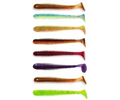 Crazy Fish Vibro Worm 2.5" Rubber Bait Predator Fishing