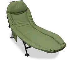Gultas NGT Angling Pursuits Compact Bed Chair - 6 Leg Adjustable Compact Carp Fishing Bed Chair