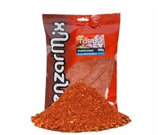Jaukas Benzar Mix Fluo Turbo Groundbait 800g - Strawberry &amp; Squid