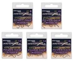 Kabliukai Drennan Acolyte Power Hair Riggers Hooks Barbless