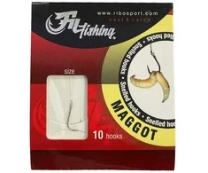 Kabliukai su pavadėliu Fil Fishing „Maggot"
