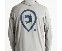Marškinėliai Adventer &amp; Fishing Functional Hooded UV T-Shirt Limestone