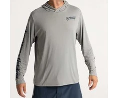 Marškinėliai Adventer &amp; Fishing Functional Hooded UV T-Shirt Limestone