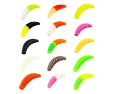 Masalas upėtakiui Akara Trout Time Maggot 4cm - Cheese