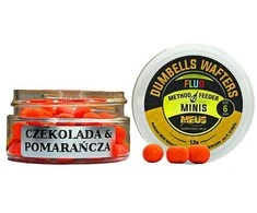 Meus Dumbells Wafters Minis 6mm - Chocolate &amp; Oranžinis