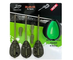 Miracle Fish Šėryklų komplektas MiracleFish Inline Method Feeder 30+40+50g