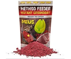 Paruoštas jaukas Meus Method Feeder Instant Groundbait 700g - Strawberry &amp; Fish