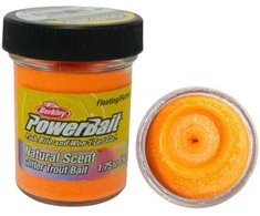 Pasta upėtakiams Berkley Powerbait Glitter 50g - Cheese Fluo Oranžinis