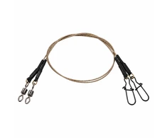 Pavadėliai DAM EFFZETT Coated Core49 Leader Brown 30cm