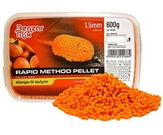 Peletės Benzar Mix Rapid Method Pellet 1,5mm 600g - Mango &amp; N-Butyric
