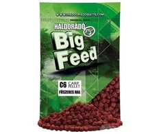 Peletės Haldorado Big Feed Pellet 6mm 700g - Spicy Fish