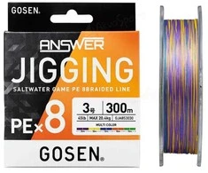 Pintas valas Gosen W8 Answer Jigging PE 300m Multi Color