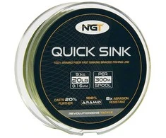 Pintas valas NGT Moss Gree Quick Sink Braid 300m