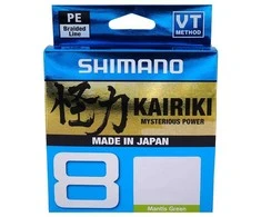 Pintas valas Shimano Kairiki x8 Mantis Žalias 300m