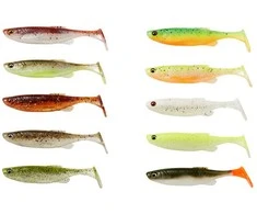 Savage Gear Guminukų rinkinys Savage Fat Minnow T-Tail Mix 10,5cm 11g