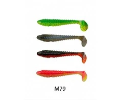 Spiningavimo masalas Crazy Fish Vibro Fat 4.7" (4 vnt.)