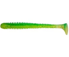 Spiningavimo masalas Crazy Fish Vibro Worm 4.5" (5 vnt.)