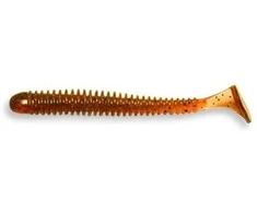 Spiningavimo masalas Crazy Fish Vibro Worm 3" (5 vnt.)